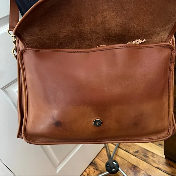 Vintage Coach Harrison Brown Leather Briefcase 5283 - Picture 9 of 16